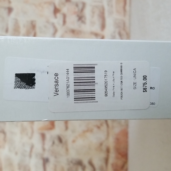 New Versace Greca Printed Envelope Pouch Bag Set (3) - Picture 13 of 14